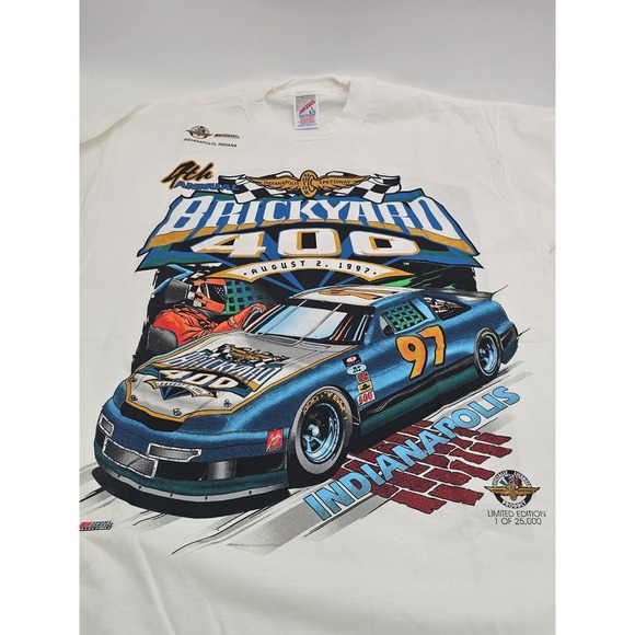Vintage 1997 Brickyard 400 Racing T-Shirt Indianapolis Speedway - Picture 6 of 8